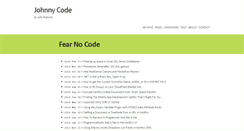 Desktop Screenshot of johnnycode.com