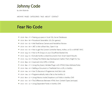 Tablet Screenshot of johnnycode.com